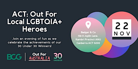 Imagem principal do evento ACT: Out for Local LGBTQIA+ Heroes