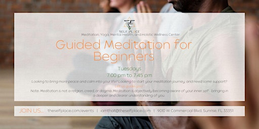 Imagem principal do evento Guided Meditation for Beginning Seekers