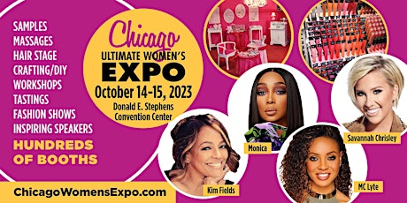 Primaire afbeelding van Chicago Womens Expo Beauty, Fashion, 400 Pop Up Shops, Celebs, Oct 14-15
