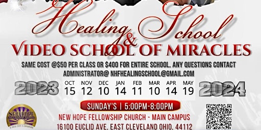 Imagem principal do evento Healing School & Video School of Miracles