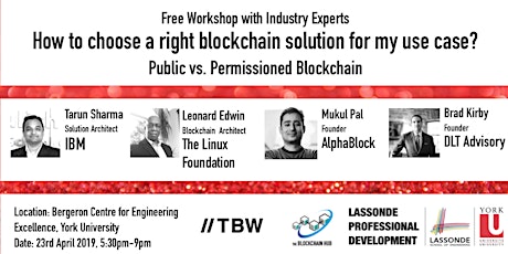 Free Workshop: How to choose the right blockchain solution(Public vs Permissioned) primary image