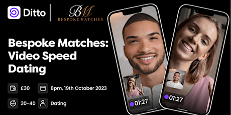 Introducing Bespoke Matches' First Live Video Speed Dating Event primary image