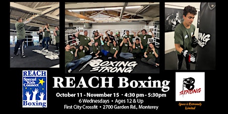 Imagen principal de REACH Boxing - Wednesdays in Monterey, Fall 2023 (Ages 12 and up)