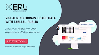 Immagine principale di Virtual Workshop: Visualizing Library Usage Data w/Tableau Public 