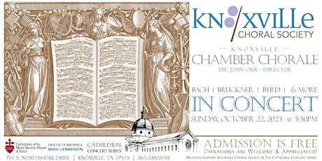 Cathedral Concert: Knoxville Choral Society - Knoxville Chamber Chorale primary image