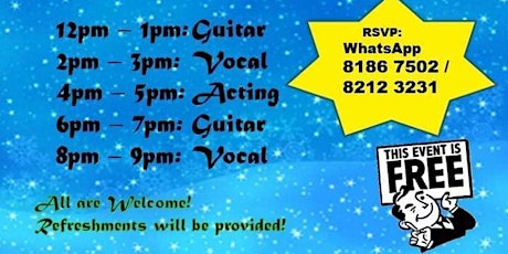 FREE WORKSHOPS (ACTING AND SINGING) primary image