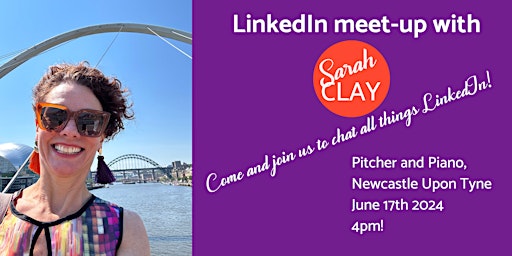 Image principale de LinkedIn meet up with Sarah Clay