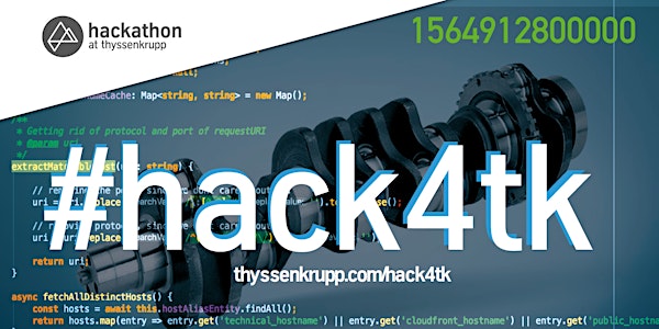 #hack4tk - thyssenkrupp Hackathon 2019