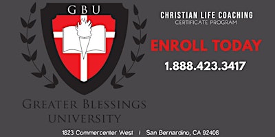 Imagem principal de 2023-2024 Christian Life Coaching Certificate Program (Thursdays)