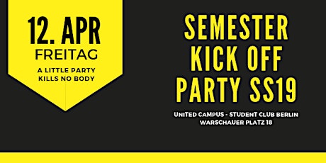 Hauptbild für  Erasmus Student Party - Official Kick Off 2019!
