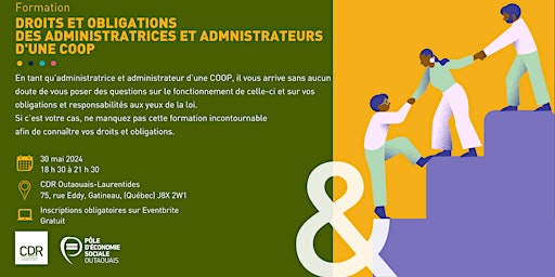 Immagine principale di Droits et obligations des administratrices et administrateurs d'une COOP 