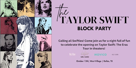 Image principale de Taylor Swift Eras Movie Release Block Party