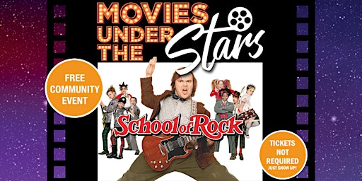 Primaire afbeelding van Movies Under the Stars: School of Rock, Southport - Free