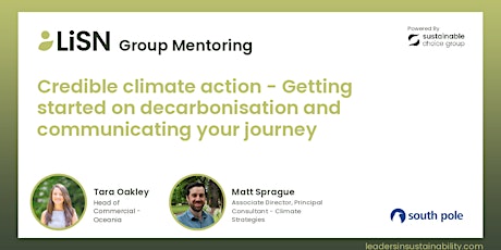 Group Mentoring - Credible climate action: Decarbonise and communicate primary image