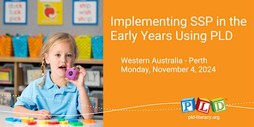Primaire afbeelding van Implementing SSP in the Early Years  Using PLD  November 2024 (Perth)