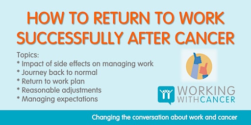 Primaire afbeelding van How to return to work successfully after cancer