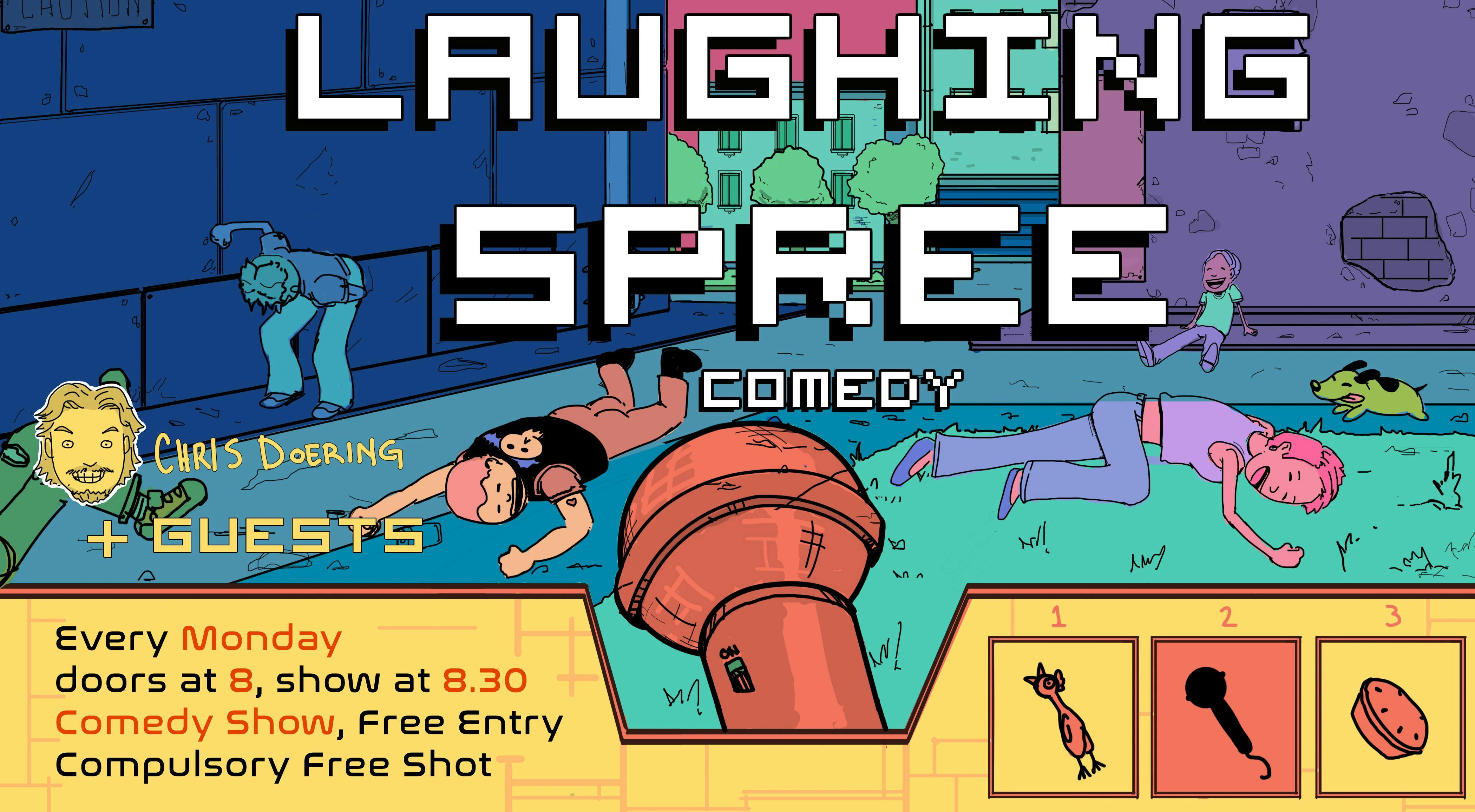 Laughing Spree Comedy - free live English comedy w/ FREE SHOTS!