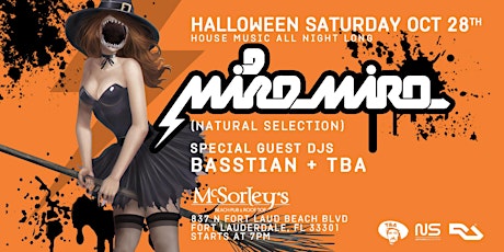 Mike Miro +Friends @ McSorley's Halloween Saturday 10/28 primary image