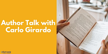 Imagen principal de Author Talk with Carlo Girardo