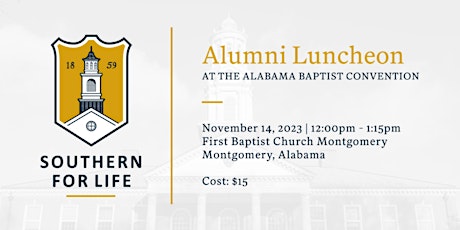 SBTS Alumni & Friends Luncheon at the Alabama Baptist Convention primary image