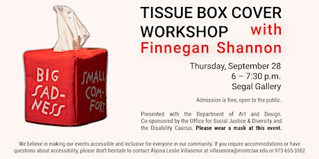 Immagine principale di Tissue Box Cover Workshop with Finnegan Shannon 