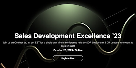 Sales Development Excellence '23 primary image