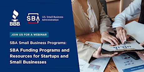 Primaire afbeelding van SBA Programs and Resources for Startups and Small Business Owners