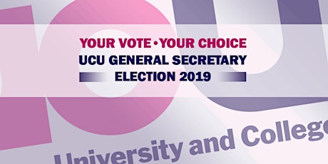 UCU GS ELECTION HUSTINGS  primary image