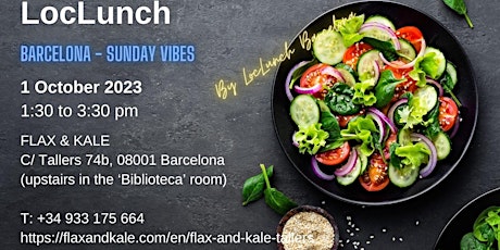 Imagen principal de LocLunch Barcelona  - Sunday Vibes Lunch