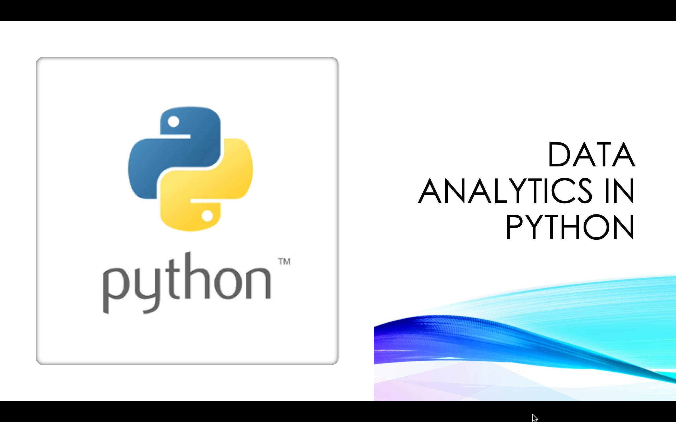 Analytics python. Pandas Python.