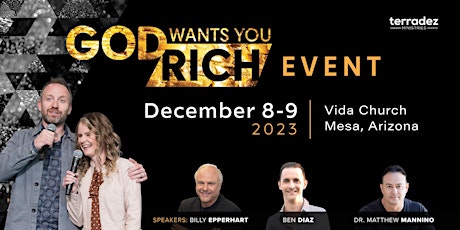 Imagem principal do evento God Wants You Rich Event 2023