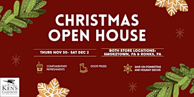 Christmas Open House (Both Stores)