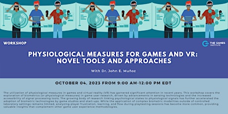 [WORKSHOP] Physiological Measures for Games and VR primary image