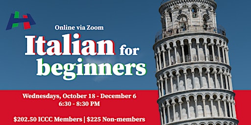 Italian for Beginners - A1S1 (Online) primary image