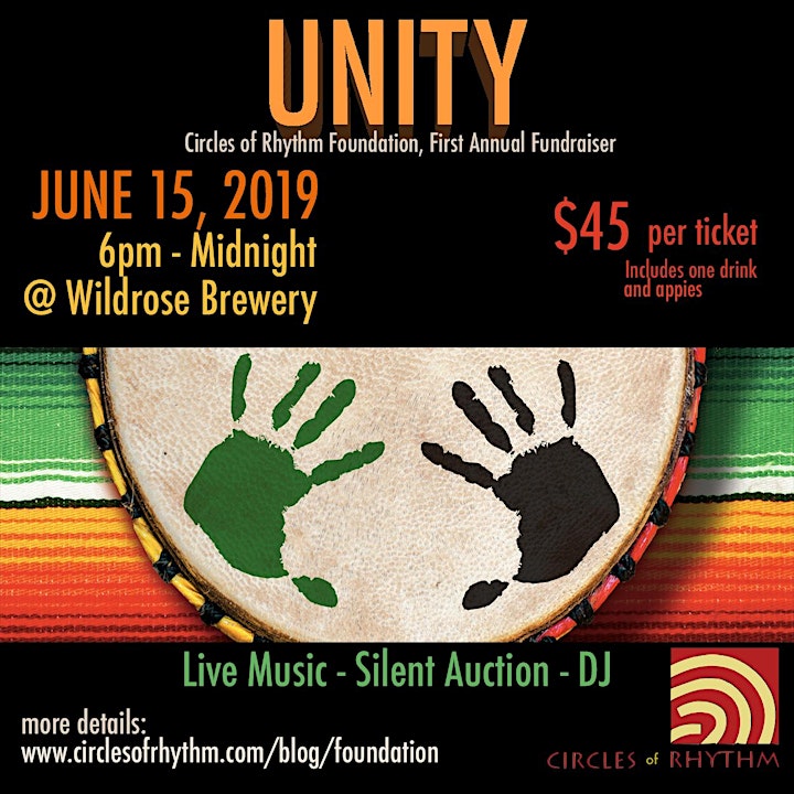 UNITY-First Annual Fundraiser: Recovery, Resiliency, Reconciliation: Rhythm image