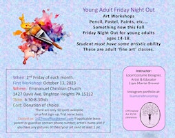 Immagine principale di Young Adult Friday Night Artist Workshops 