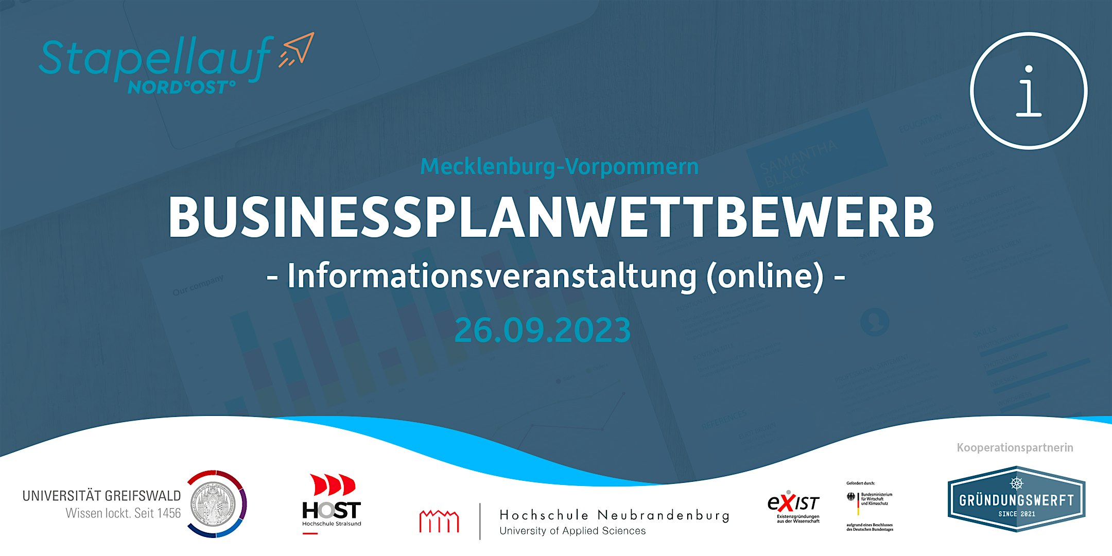 Veranstaltungsbild für die Veranstaltung Businessplanwettbewerb des Landes - Informationsveranstaltung