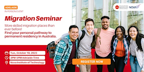 Imagen principal de Migration Seminar-Find your personal pathway to permanent residency in AUS