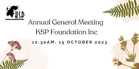 KSP Foundation Annual General Meeting primary image