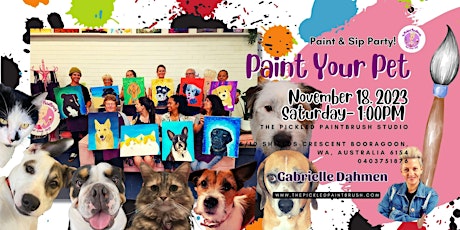 Hauptbild für Painting Class - Paint your Pet - November 18,  2023