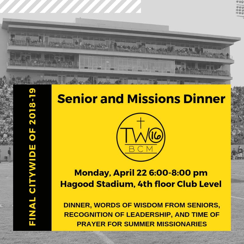 Missions and Senior Banquet
