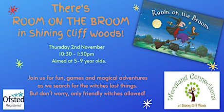 Room on the Broom - a woodland adventure day for children  primärbild