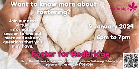 Foster for Redbridge Virtual Information Session, 09.01.24  6-7pm primary image