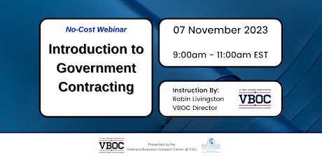 Introduction to Government Contracting Webinar #NVSBW primary image