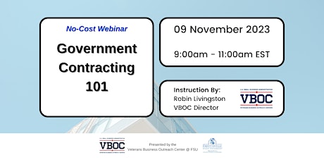 Government Contracting 101: Webinar #NVSBW primary image