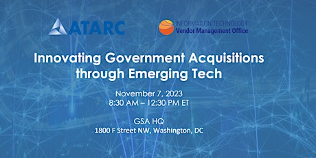 Hauptbild für Innovating Government Acquisitions through Emerging Tech