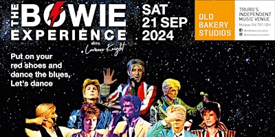Imagem principal do evento By Popular demand; The Return of The Bowie Experience with Laurence Knight
