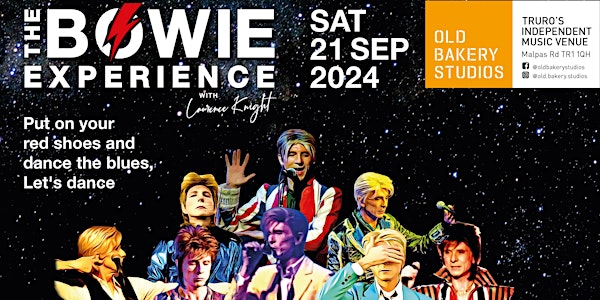 By Popular demand; The Return of The Bowie Experience with Laurence Knight