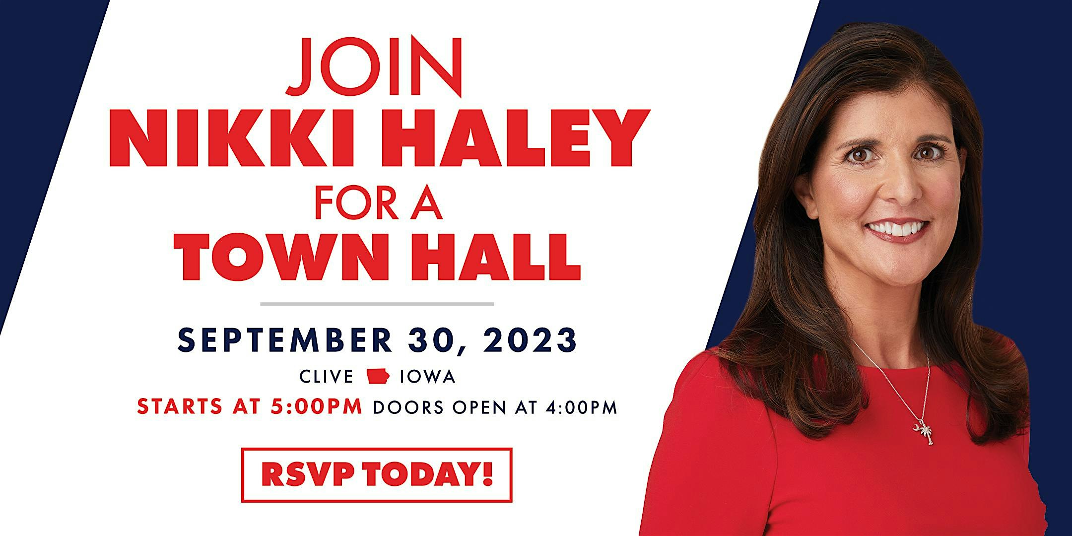 A Town  Hall with Nikki Haley –  Clive, IA