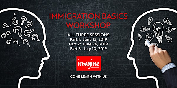 Immigration Basics: Parts 1, 2, 3 (June 12, June 26, July 10)